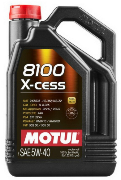 Моторное масло Motul 8100 X-cess 5W40 5л (102870)