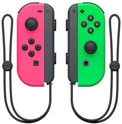 Геймпад совместимый со Switch Nintendo, 2 контроллера Joy-Con зелено-розовый