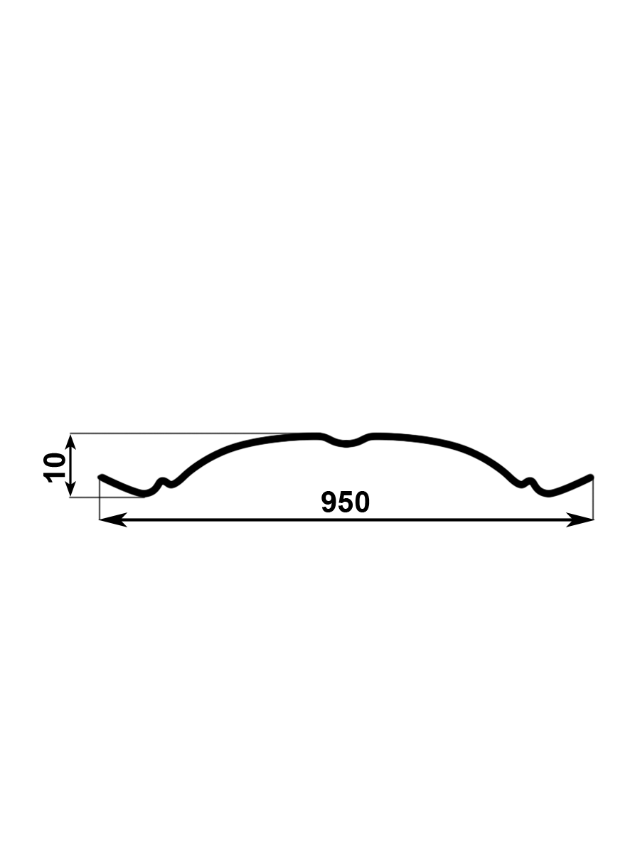 Штакетник Радиусный 10 шт, 1,2м, толщ 0,45 мм, шоколад - фотография № 10