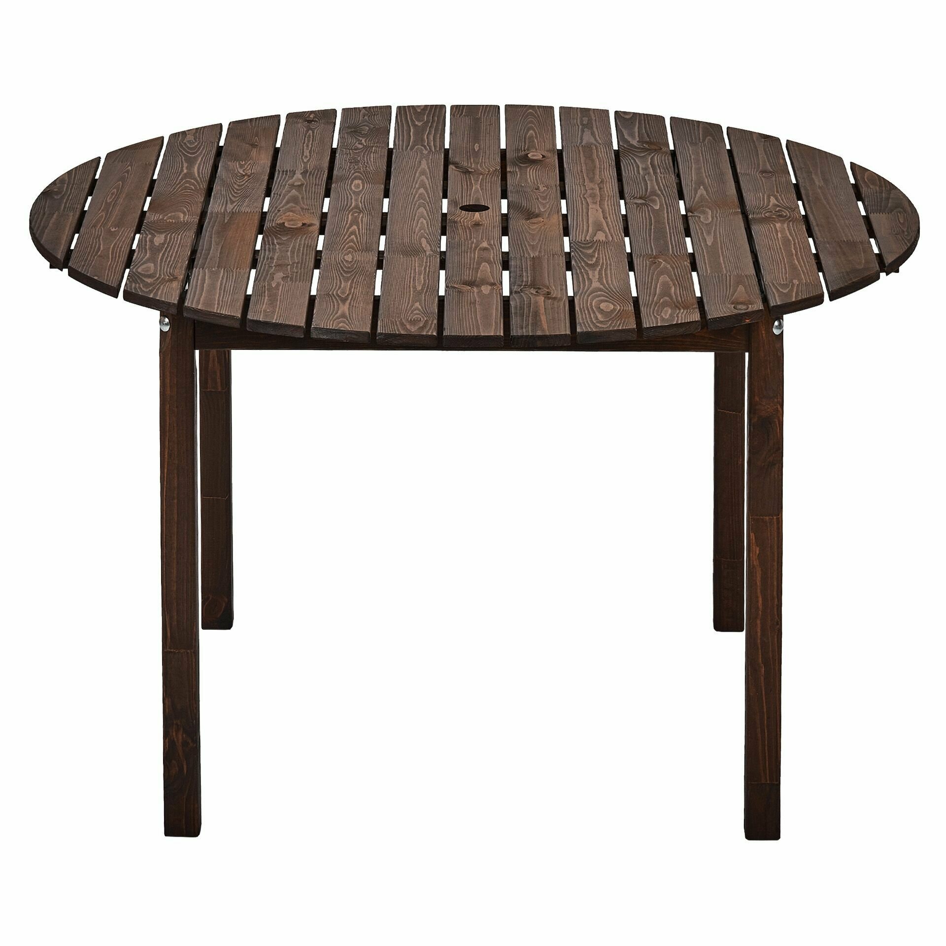 Садовый деревянный круглый обеденный стол, 120*120см, Кингстон - фотография № 7
