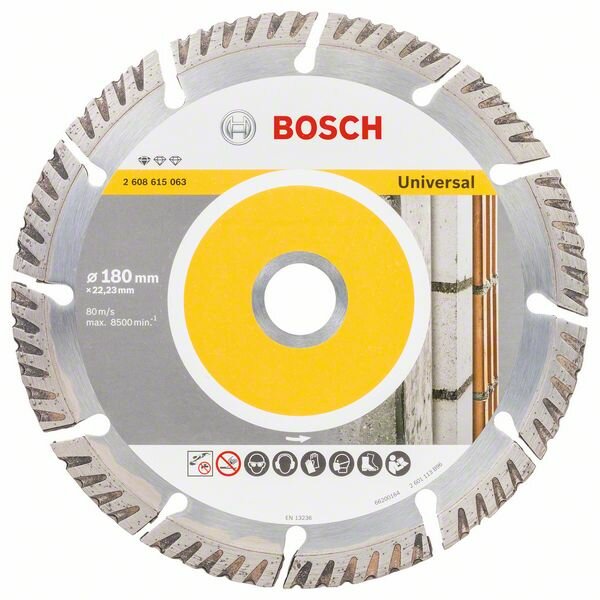 Алмазный отрезной круг Bosch Stf Universal 180-22.2 (2608615063)