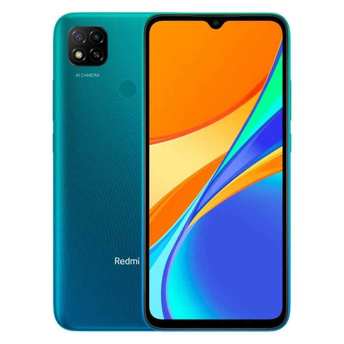 Смартфоны XIAOMI Смартфон Xiaomi Redmi 9C NFC RU, 6.53", IPS, 2Гб, 32Гб, 13Мп, 5Мп, 5000мАч, зеленый