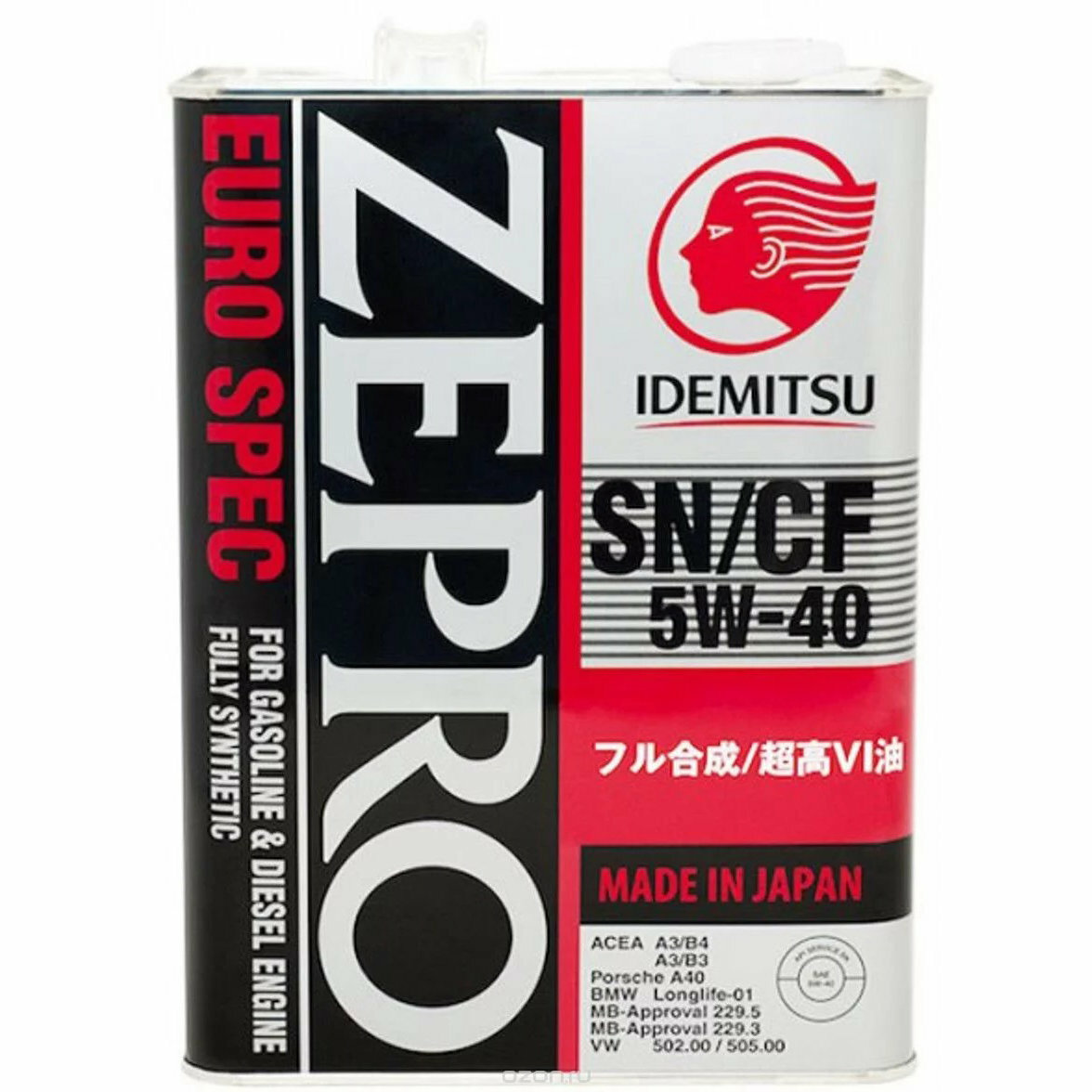    IDEMITSU Zepro Euro Spec 5W-40 4 