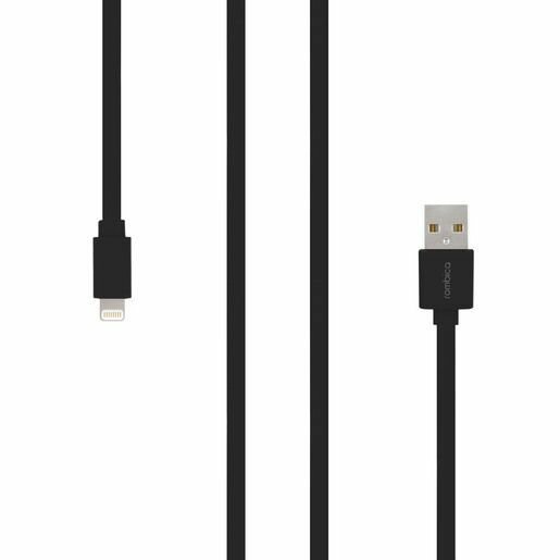 Кабель Rombica Digital MR-01, интерфейс Lightning to USB. Длина 1 м. Цвет черный.