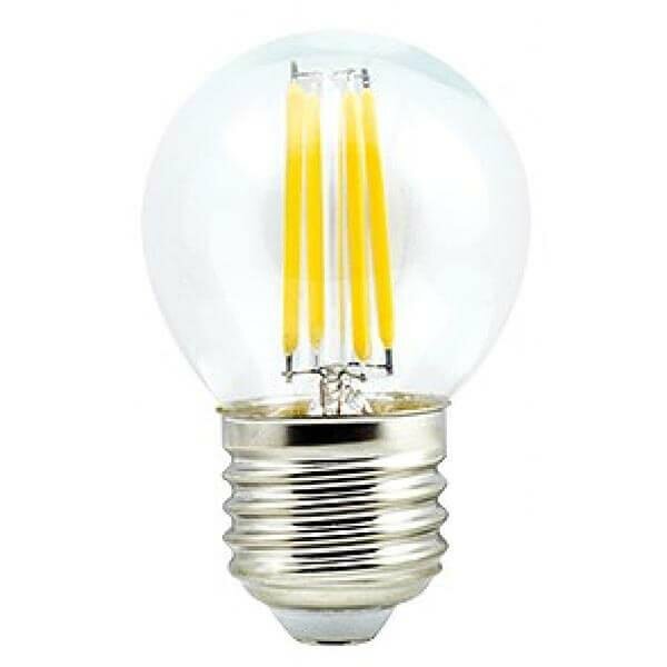 Типы/Лампочки/Филаментные Uniel Лампа светодиодная филаментная Uniel E27 7,5W 3000K прозрачная LED-G45-7,5W/WW/E27/CL GLA01TR UL-00003252