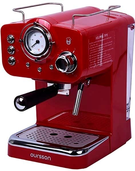 Кофеварка рожковая Oursson EM1500, красный