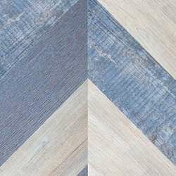 Пробковый пол Corkstyle Chevron Blue 1235 x 305 x 6 мм (клеевой) предлакировка (3 м2)
