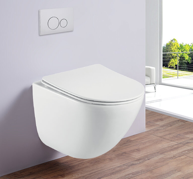 Унитаз подвесной Esbano LOTUS (White). Размер: 500x340x405.