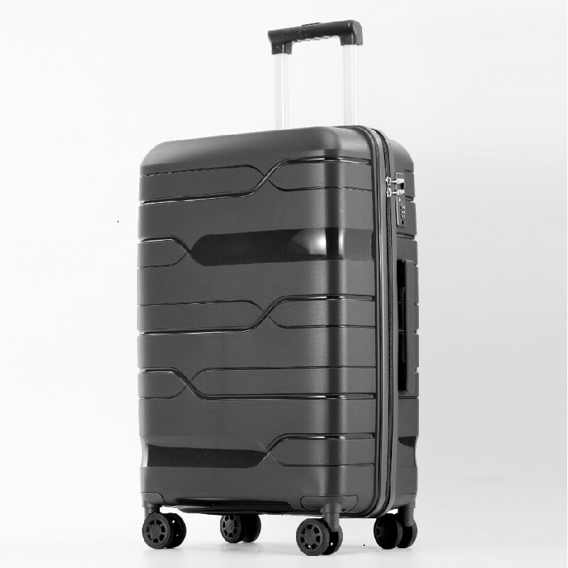 Impreza Classic - Большой чемодан с расширением черного цвета