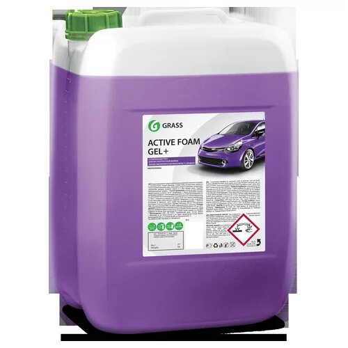 Шампунь GRASS Active Foam GEL+ для бесконтакной мойки концентрат 24кг GRASS 800028