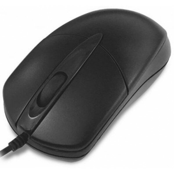 CBR CM 211 Black, Мышь проводная, оптическая, USB, 1000 dpi, 3 кнопки и колесо прокрутки, переходник с USB на PS/2 в комплекте, длина кабеля 1,8 м, цв