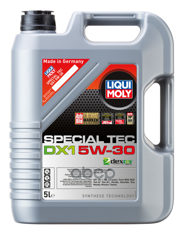 Liqui moly 5W-30 Special Tec Dx1 Sp/Sn Plus + Rc 5Л (Нс-Синт.мотор.масло)