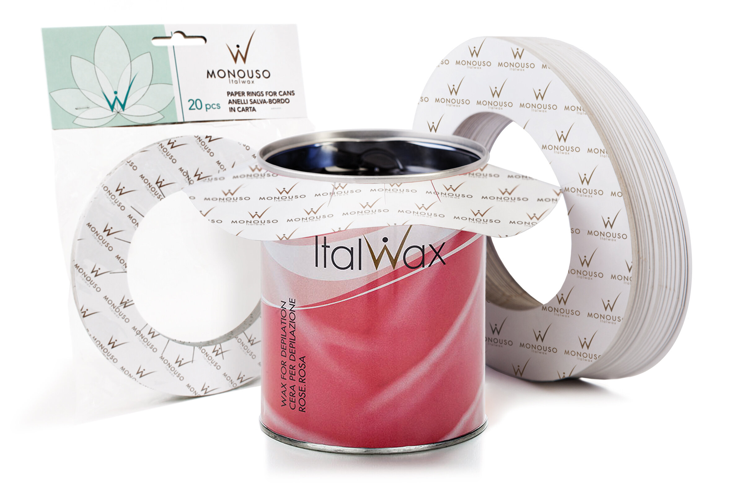 Кольцо защитное бумажное для банки Italwax, 20шт