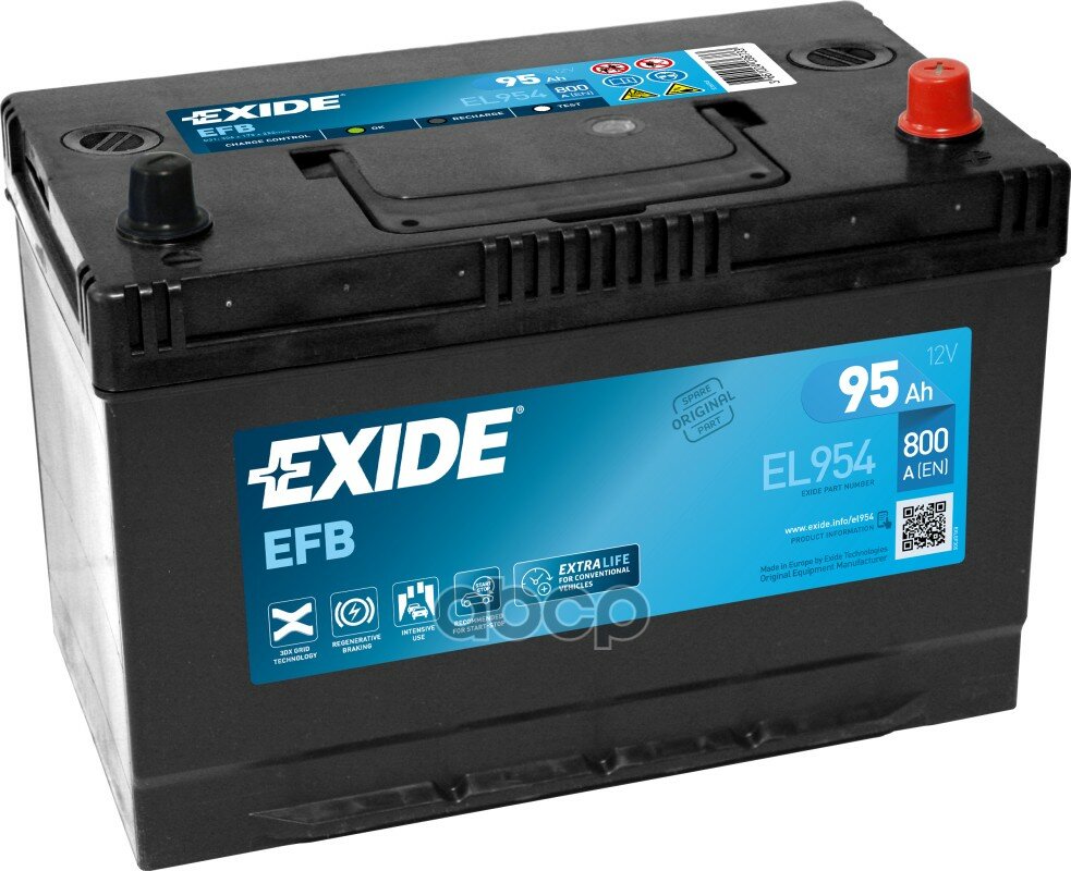 Аккумуляторная Батарея EXIDE арт. EL954