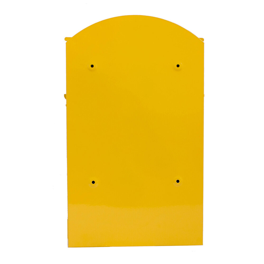 Почтовый ящик с замком уличный металлический для дома №4010 желтый, Аллюр - фотография № 3