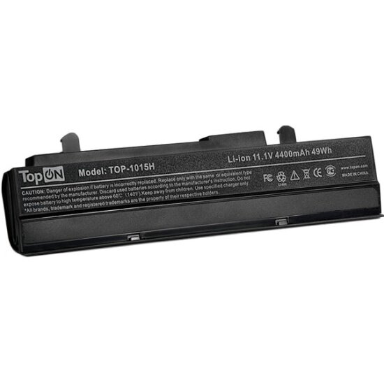    TOPON Asus Eee PC 1011, 1015, 1015B, 1015P, 1016, 1215 Series. 11.1V 4400mAh 49Wh. PN: A31-1015, PL32-1015.