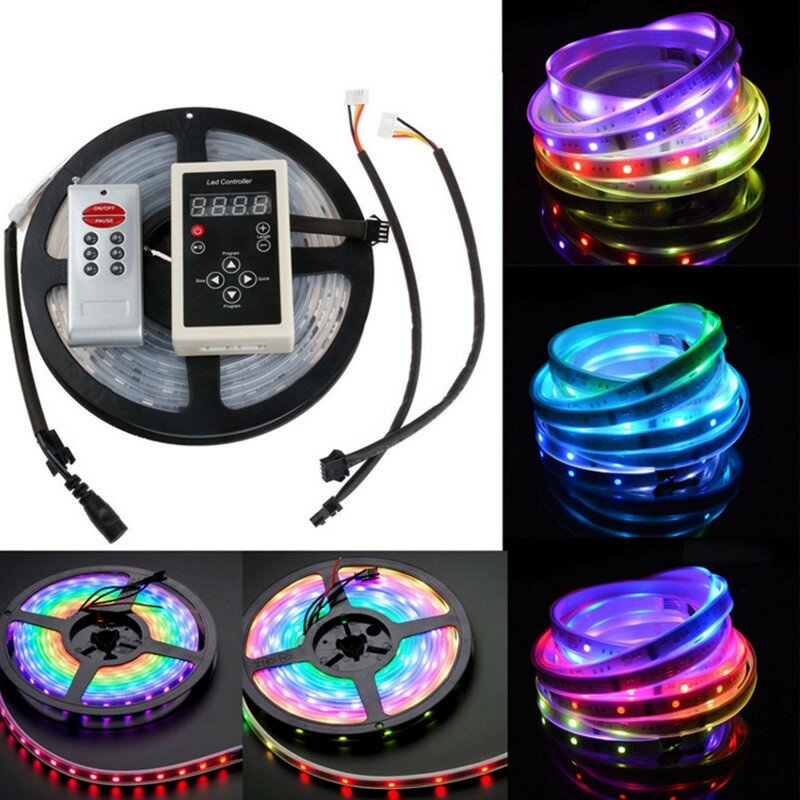 Бегущий огонь RGB-30LED/M-6CH-IP67-12V Luxury 5м. - Цвет свечения:RGB - фотография № 4