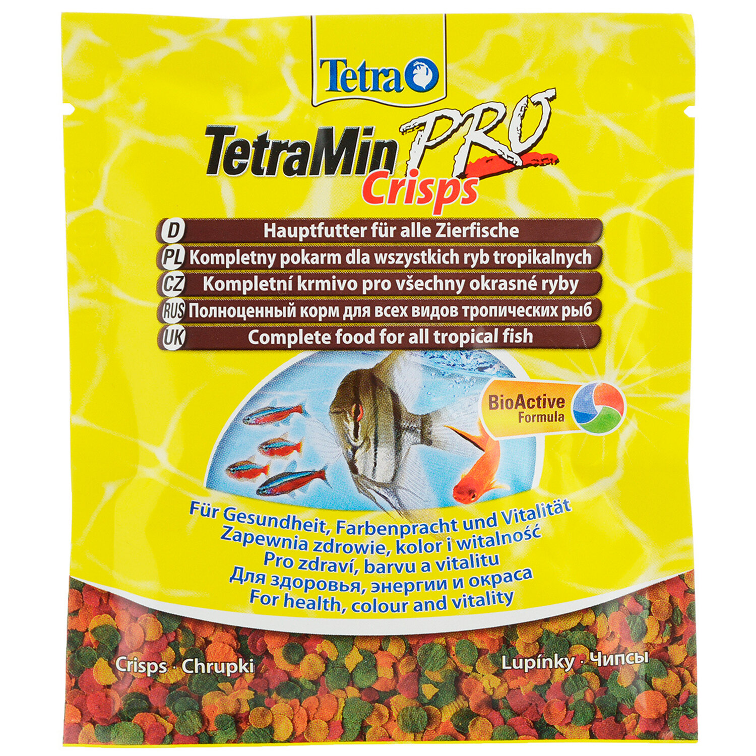 TetraMin Crisps корм-чипсы для всех видов рыб 12 г (sachet)