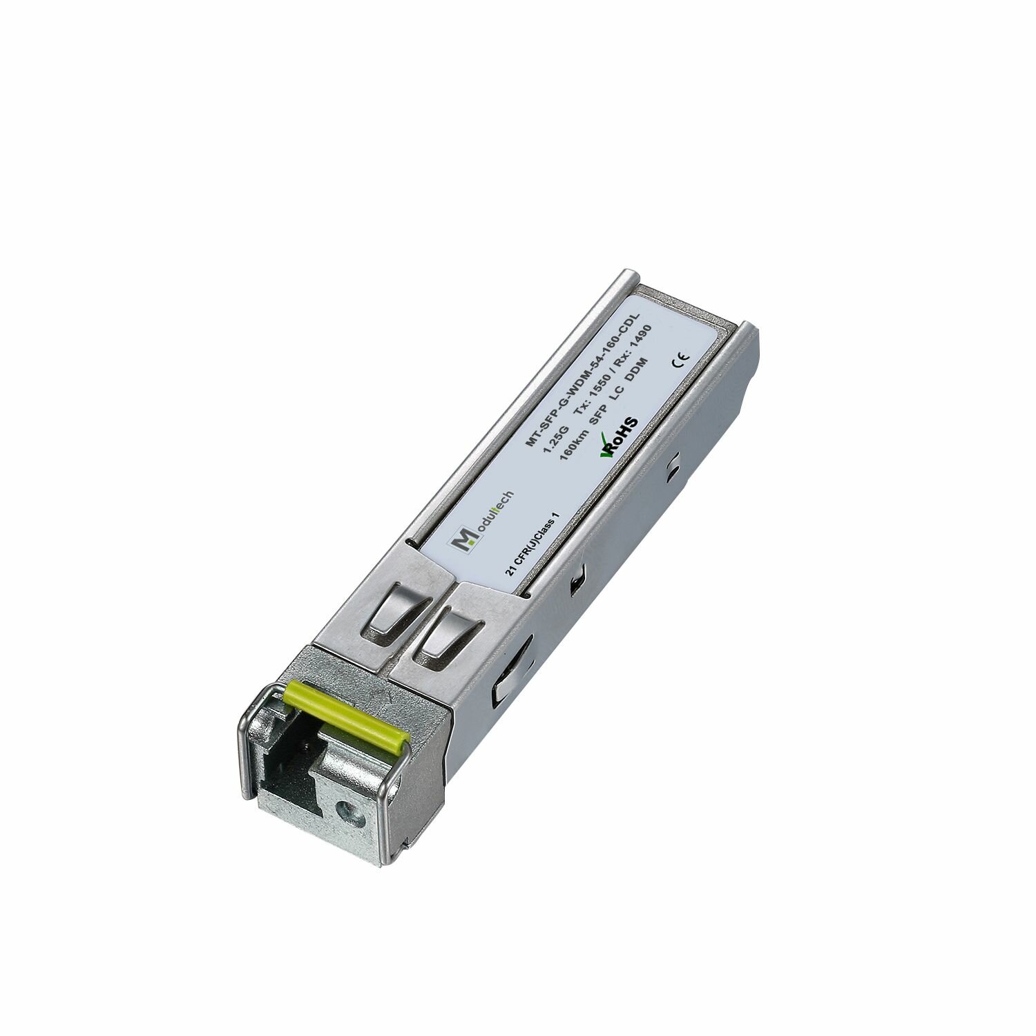 Модуль SFP WDM 1,25 Гбит/с, 160 км, 1550/1490 нм, SMF, LC