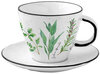 Чашка с блюдцем Herbarium Объем: 250 мл Easy Life (Nuova R2S) - изображение