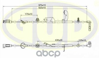 Датчик Abs Задн Chrysler Sebring Лев G.U.D арт. GABS01600