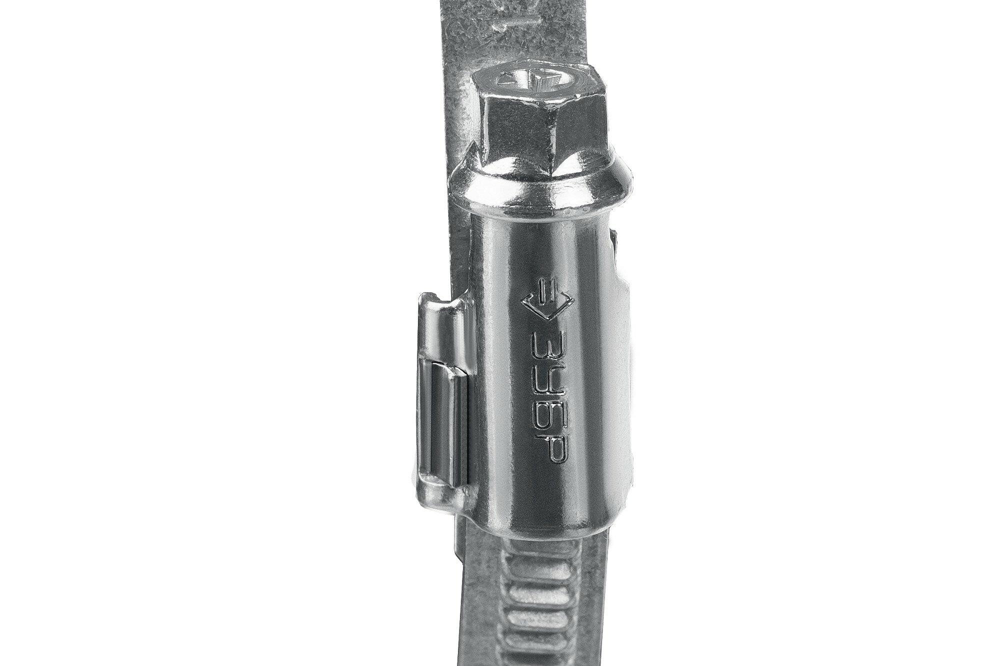 ЗУБР Х-9Н 30-48 мм, накатная лента 9 мм, червячный хомут, цинк, 50 шт (37807-48) - фотография № 2