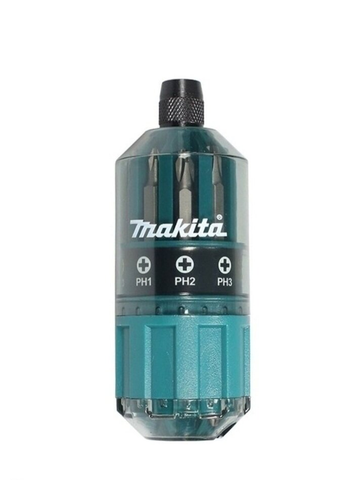 Отвёртка со сменными битами Makita B-28905, 18 предм., зеленый