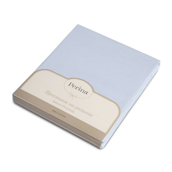 фото Простыня на резинке Oval Голубой