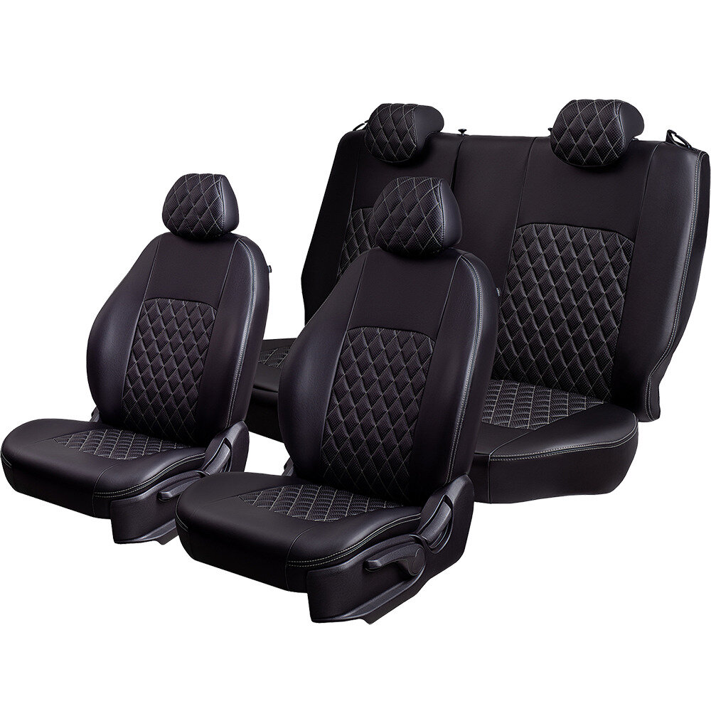 Чехлы для автомобильных сидений Lord AutoFashion & Nissan X-Trail-3, с 09.2013, T32 & турин ст ромб "Илана+Орегон"