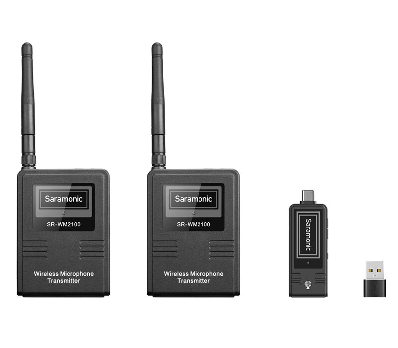 Беспроводная система Saramonic SR-WM2100 U2, TX + TX + RXU, USB-C