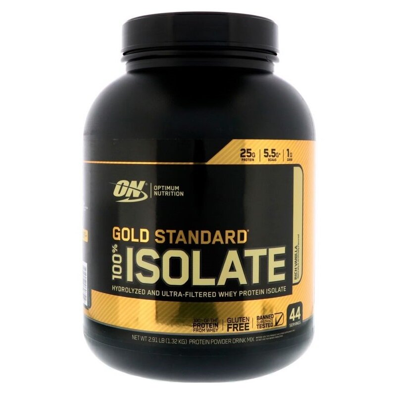 Optimum Nutrition Gold Standard 100% Isolate 1320 -1360 гр 2.91-3lb (Optimum Nutrition) Шоколад