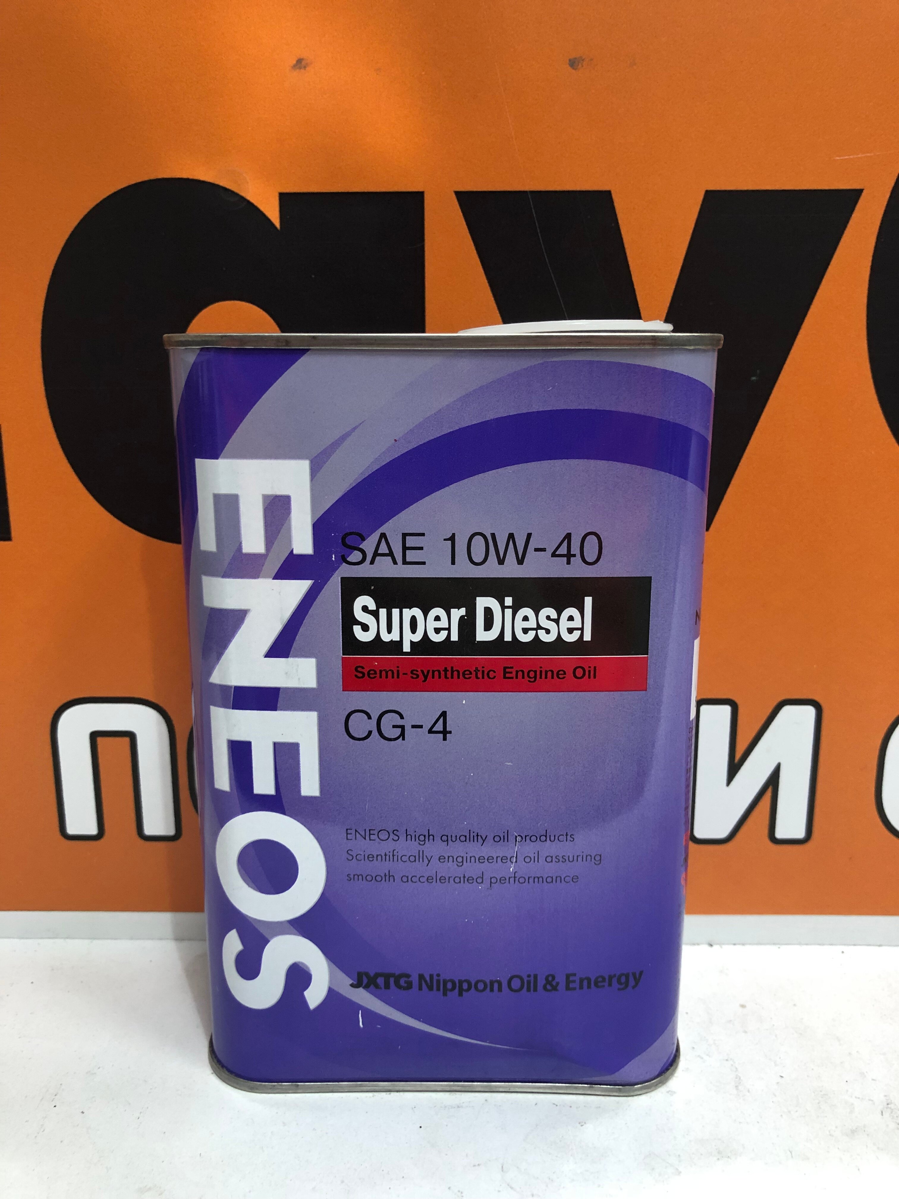 Масло моторное ENEOS Super Diesel 10W-40 1л п/синт. API CG-4