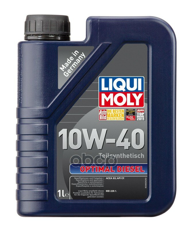 Liqui moly Масло Моторное Optimal Diesel 10w-40 1l