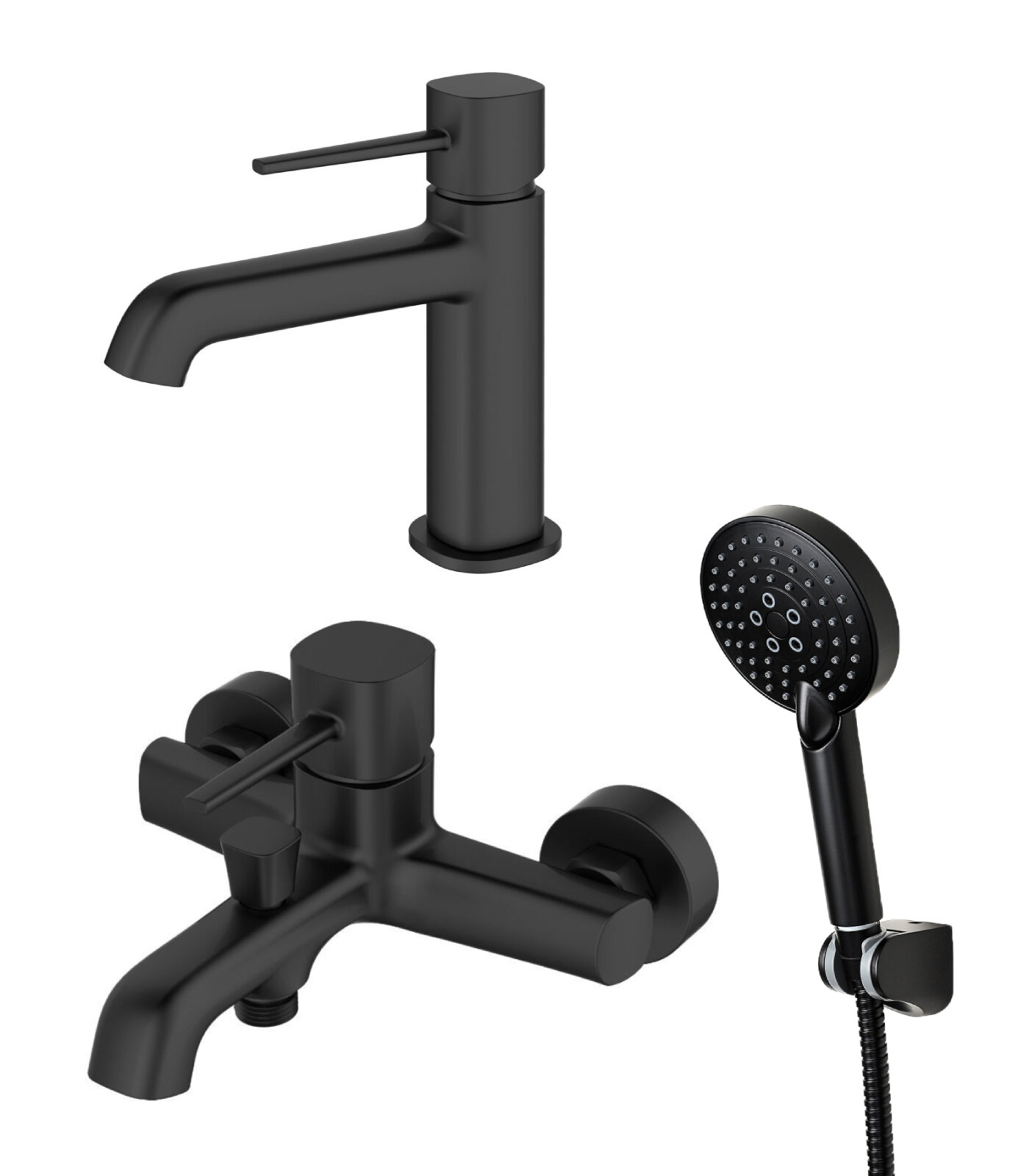 Набор смесителей Orange Karl M05-311b черный