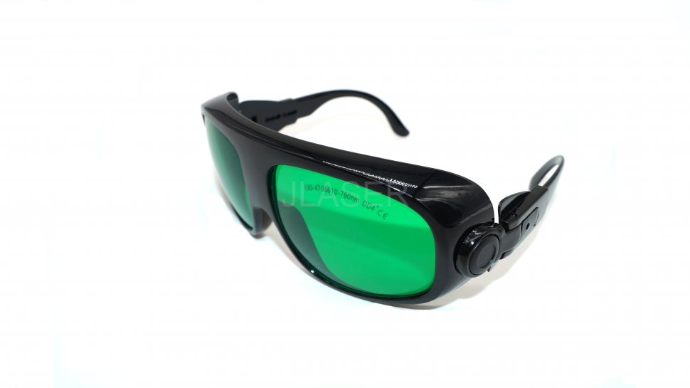 фото Защитные очки для лазера EP-13-11, черные (190-470nm и 610-760nm) OD 4+