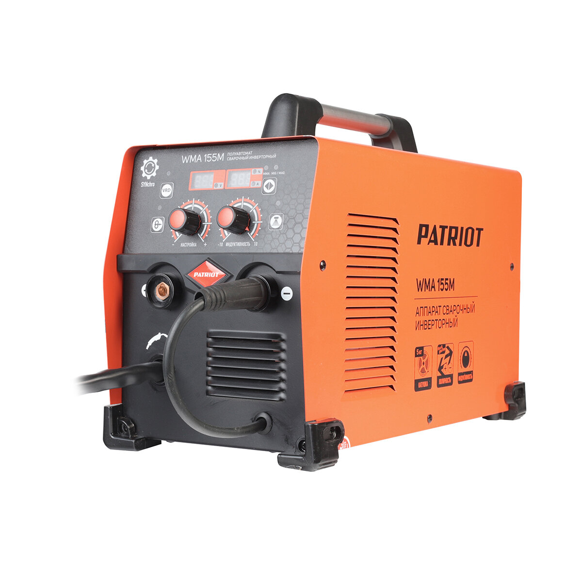 Сварочный аппарат инверторного типа Patriot WMA 155M, 6200 Вт