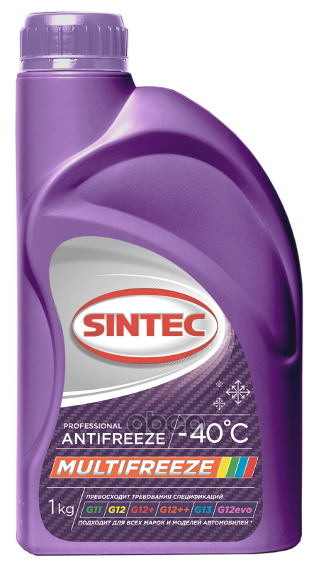 Антифриз Sintec Multifreeze (-40) Универсальный 1 Кг SINTEC арт. 800533