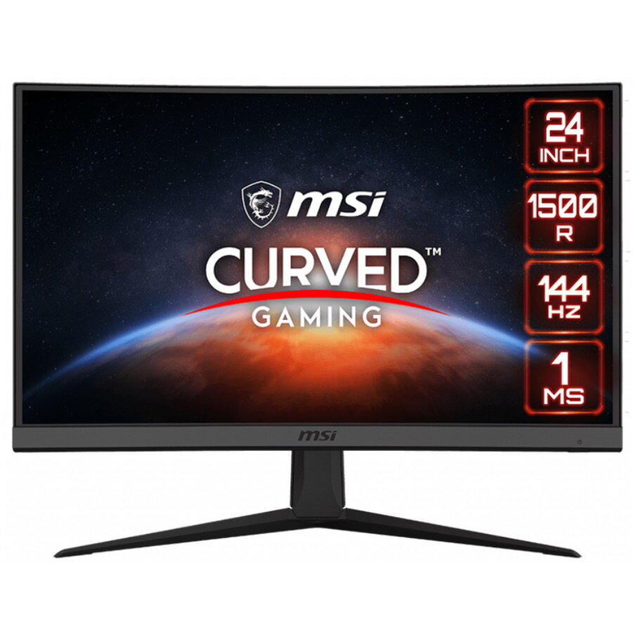 Монитор MSI 24" Optix G24C6 1920x1080 VA WLED 144Гц 1ms Curved FreeSync Premium HDMI DisplayPort