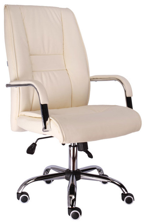 Компьютерное кресло для руководителя Everprof Kent TM экокожа кремовый
