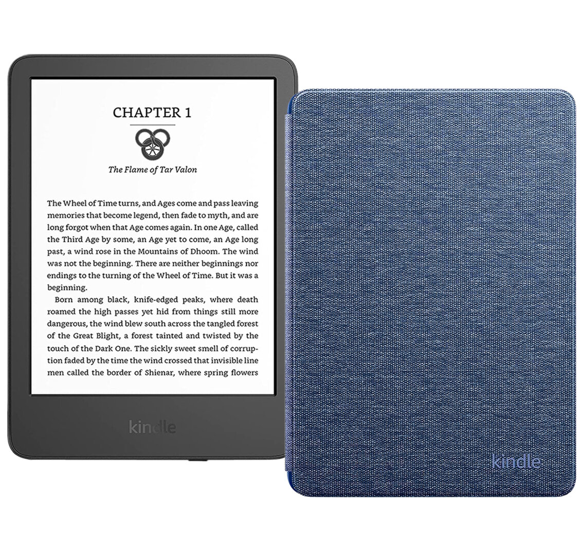 Электронная книга Amazon Kindle 11 2022 16 Гб black Ad-Supported + фирменная обложка
