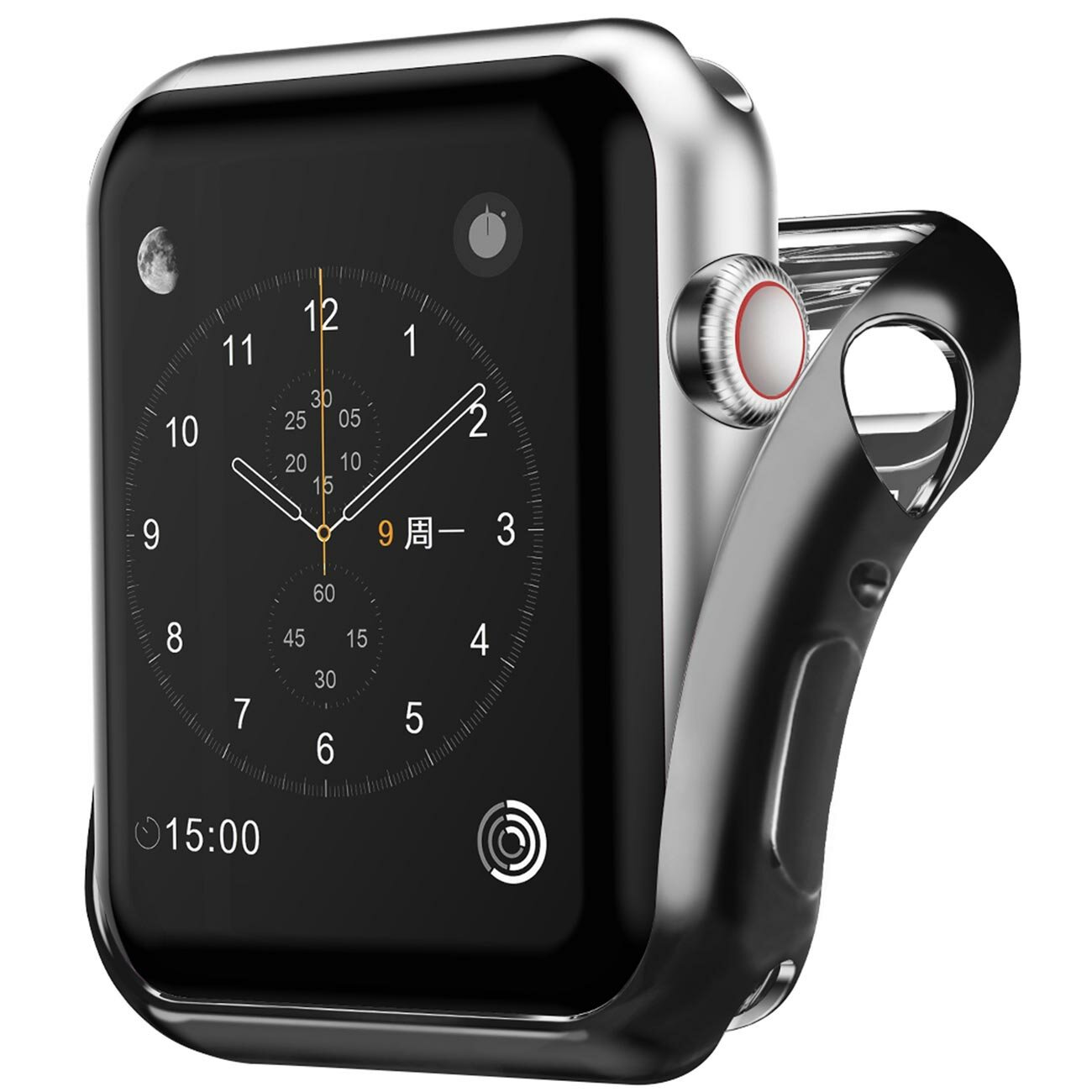 Бампер для Apple Watch InterStep 40mm спортивный, силикон, черный