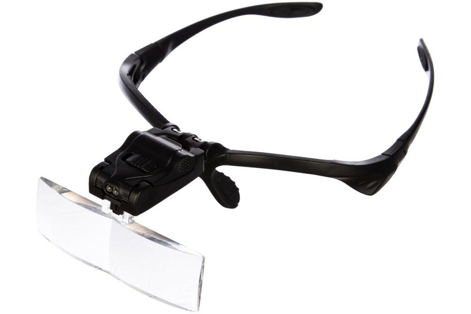 фото Лупа налобная, 3.5x (очки) с подсветкой (2 LED) Pro Legend PL4405