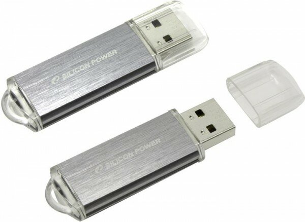 Флешка Silicon Power 32Gb Ultima II-I Series SP032GBUF2M01V1S USB2.0 серебристый SP032GBUF2M01V1S