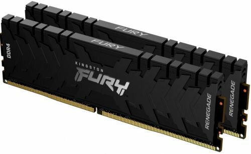 Модуль памяти DDR4 16GB (2*8GB) Kingston FURY KF432C16RBK2/16 Renegade Black 3200MHz CL16 1RX8 1.35V 288-pin 8Gbit