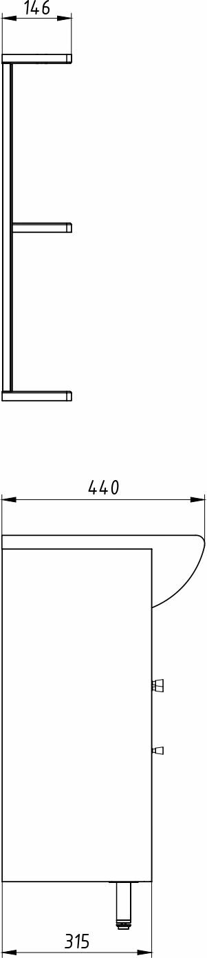 Раковина мебельная SANTEK Балтика 60 1.WH11.0.246 60 см белая - фотография № 4