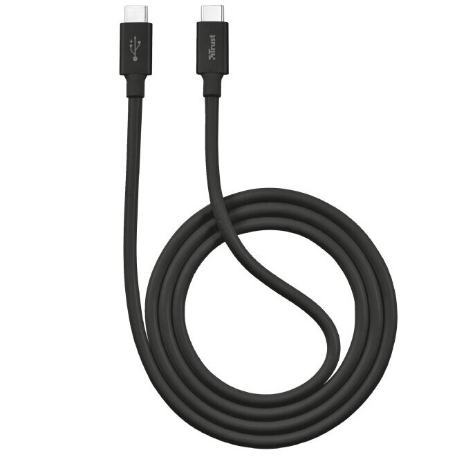 Кабель Trust USB-C to USB-C Cable 480Mbps PD2.0 (1 метр) чёрный (21176)