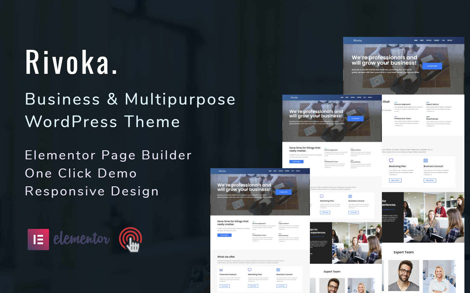 Шаблон Wordpress Rivoka - Business And Multipurpose Тема WordPress