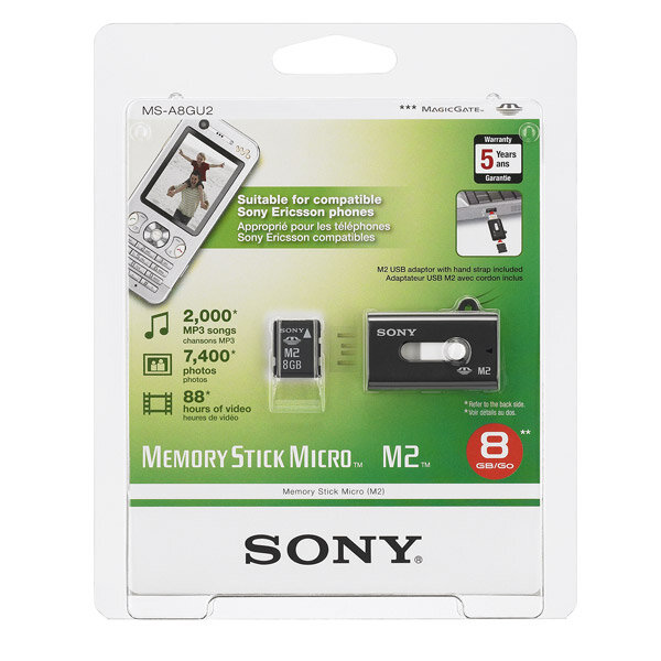 Карта памяти Sony Memory Stick Micro M2 8GB