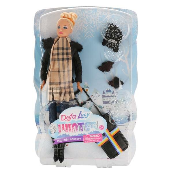 Кукла 29 см "Зима" с аксесс. Defa Lucy DF8424