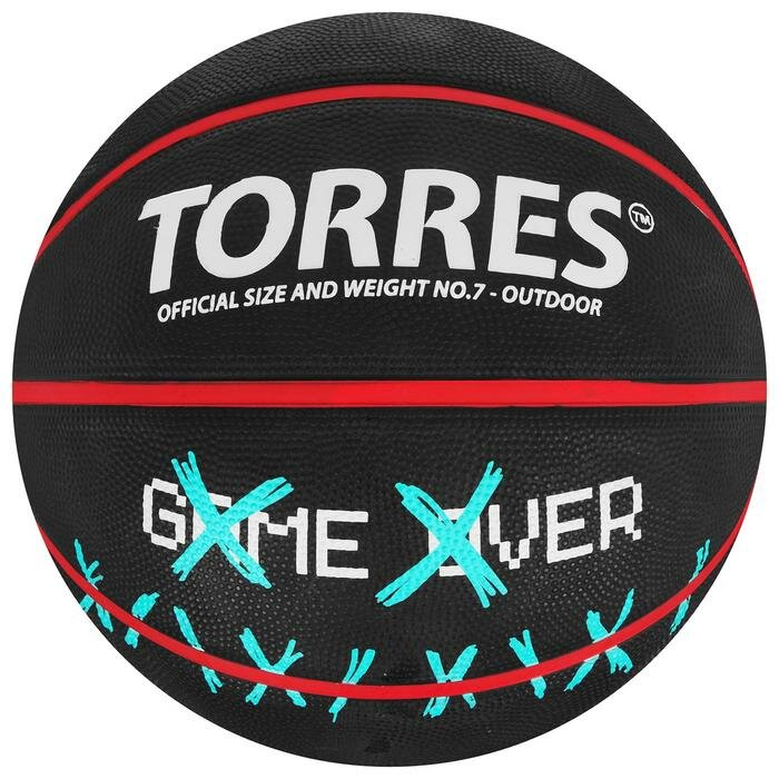 TORRES Мяч баскетбольный TORRES Game Over, B02217, размер 7